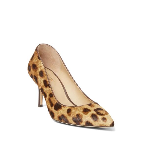 Lauren Ralph Lauren Women's Lanette Haircalf Pump, Leopard Size 5B - Picture 1 of 4